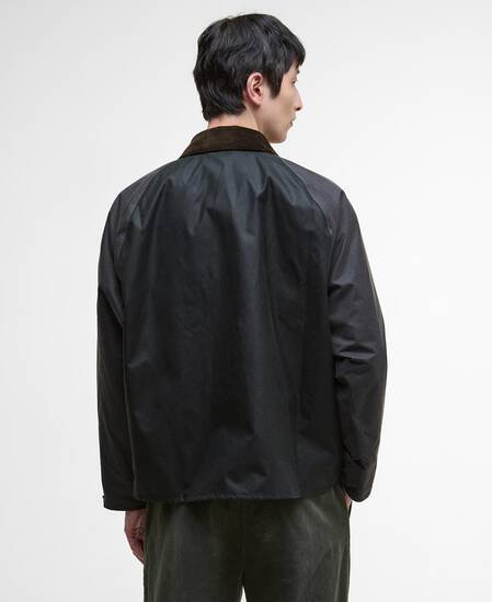 Patchwork Transport Waxed Jacket Sage Multi