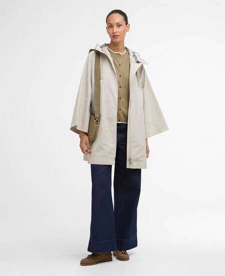 Kinsale Showerproof Cape Mist/Dress Navy Tartan