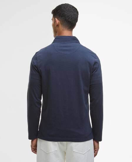 Margrove LS Tailored Polo Shirt Navy