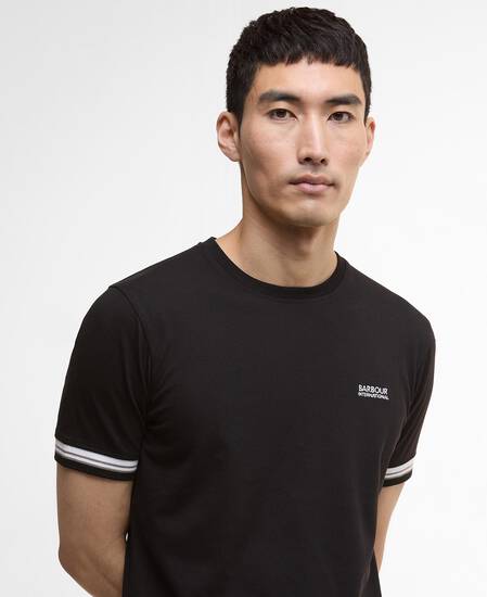 Bruce Tipped Cuff T-Shirt Black Bruce Tipped Cuff T-Shirt Black