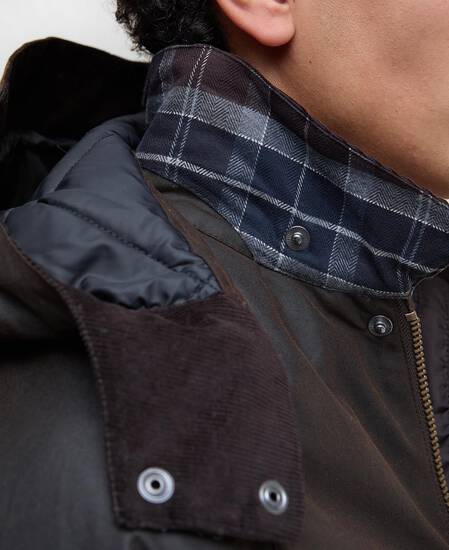 Modern Beaufort Waxed Jacket Dark Brown/Midnight Oak