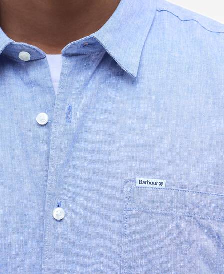 Nelson Regular Short-Sleeved Shirt Classic Blue