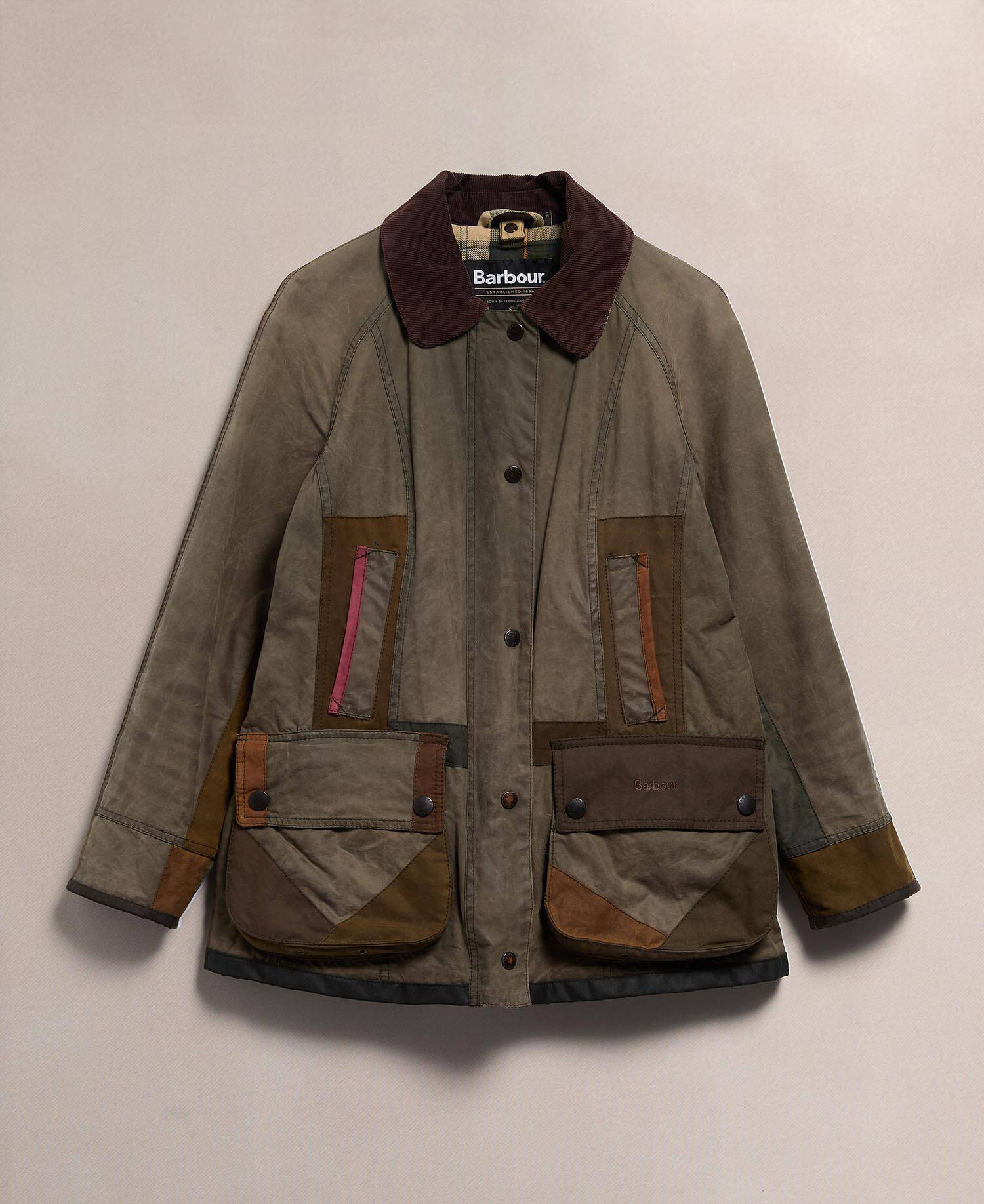 Barbour Re-loved Women's Beadnell Waxed Jacket - Size 10 Sage image number 0
