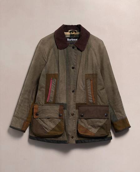Barbour Re-loved Women's Beadnell Waxed Jacket - Size 10 Sage