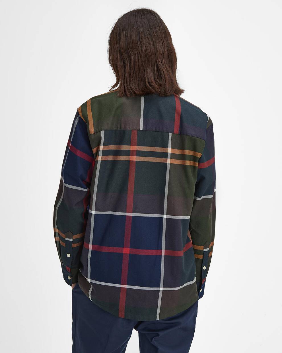Camicia in tartan oversize a maniche lunghe Renford