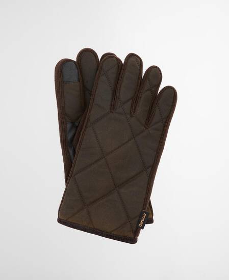 Westerdale Quilted Gloves Olive