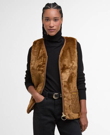 Gilet Karin in ecopelliccia Brown Fur