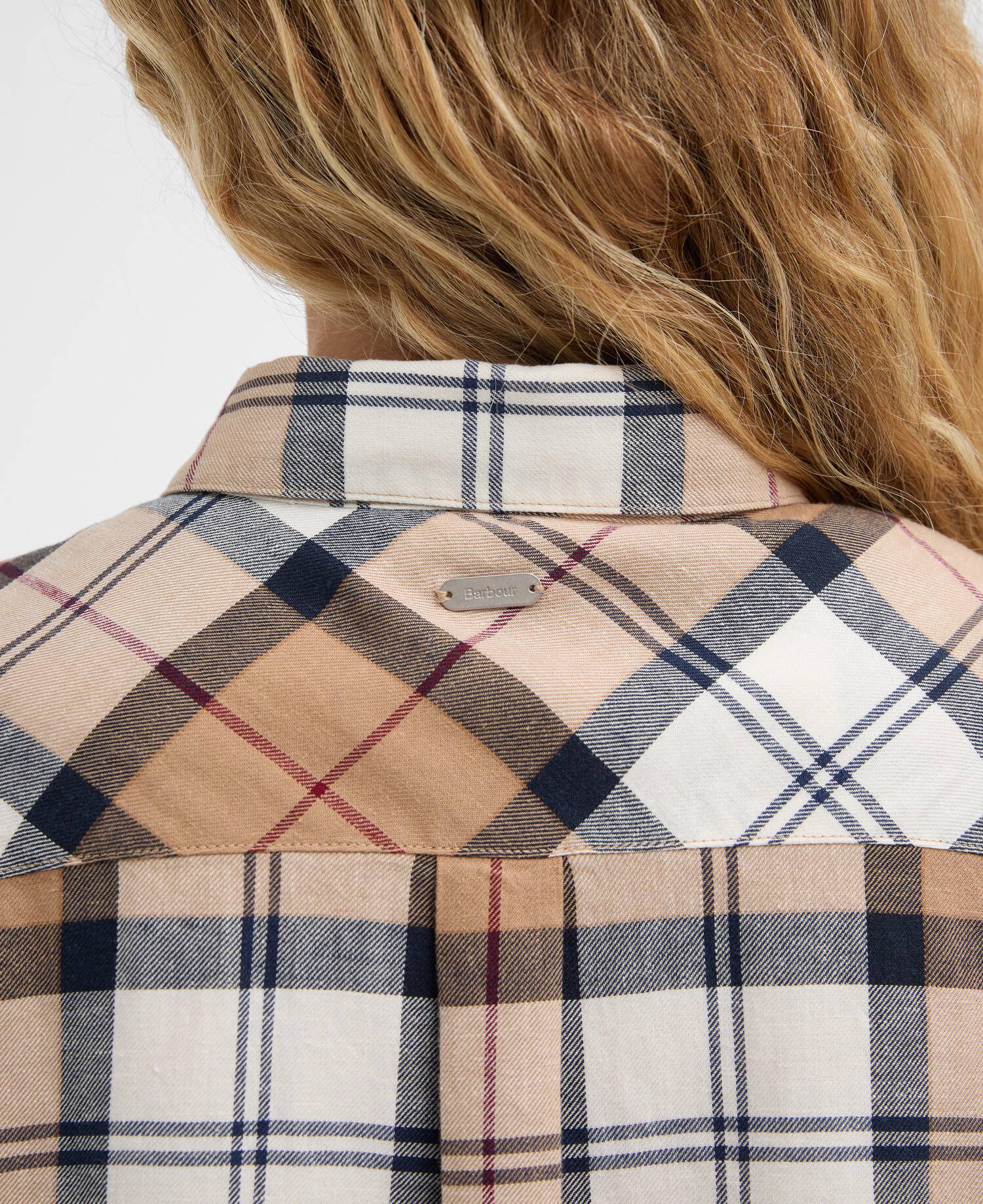 Fern Short-Sleeved Tartan Shirt Hessian Tartan image number 4