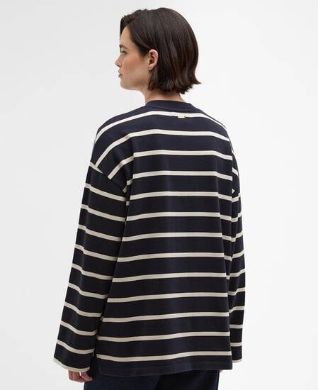Langarmshirt Maeve Dark Navy/Ecru Stripe