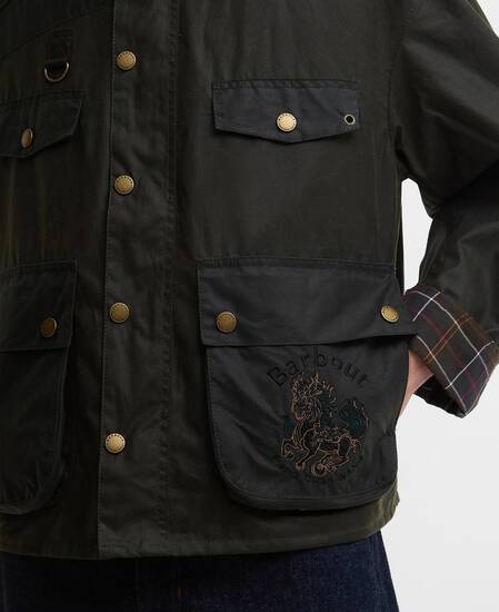 Barbour x Feng Chen Wang Wachsjacke Porter Archive Olive
