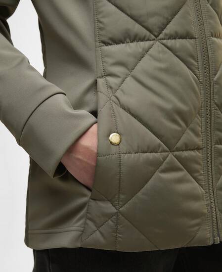 Sweatshirt Kya Quilted Dusky Khaki