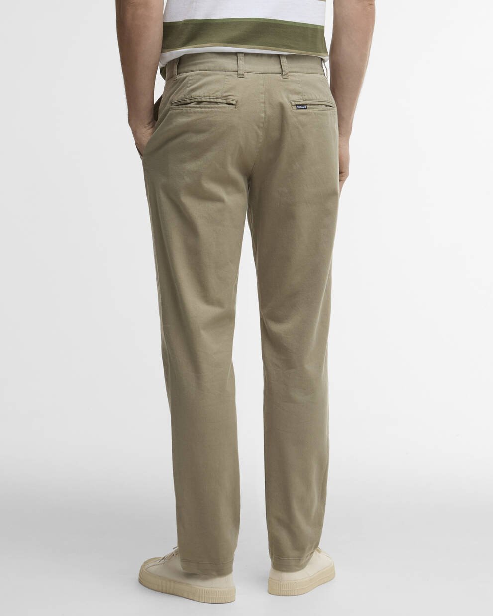 Washed Stretch Tailored Trousers