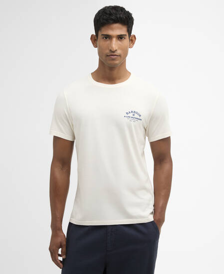 T-shirt con logo Cranmer Whisper White