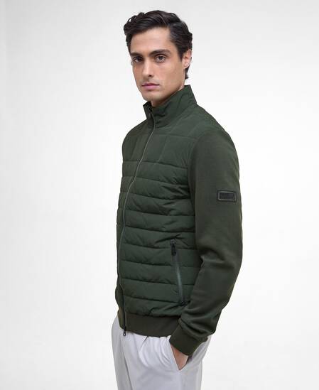 Felpa Collins con trapuntatura orizzontale Sage