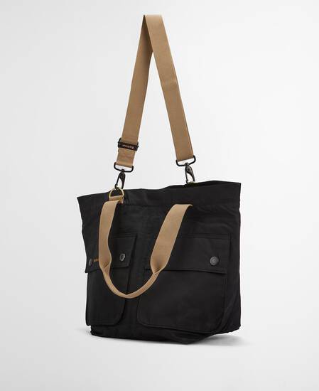 Tote Bag Transport Carry-All Black/Modern Tartan