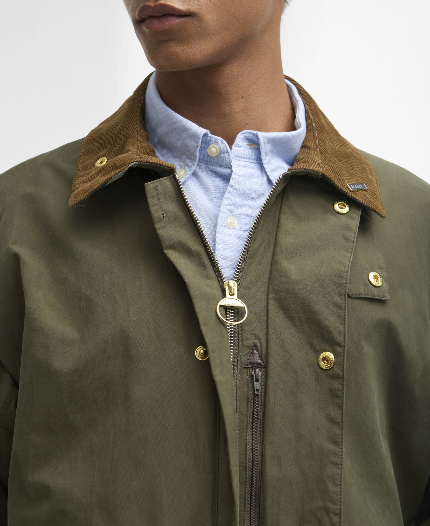 Icons Border Casual Jacket Ivy Green