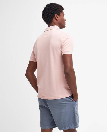 Sports Short-Sleeved Polo Shirt Pink Mist