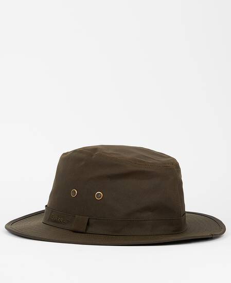 Dawson Waxed Safari Hat Olive