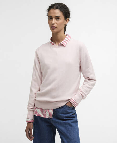 Oakley Merino-Blend Crew Neck Jumper Pink