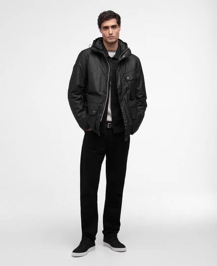 Endley Wax Jacket Black