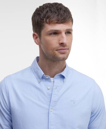 Oxford Tailored Long-Sleeved Shirt Sky
