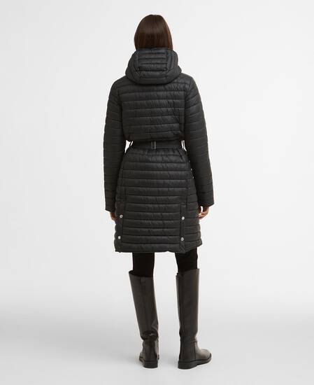 Longline Jada Puffer Jacket Black