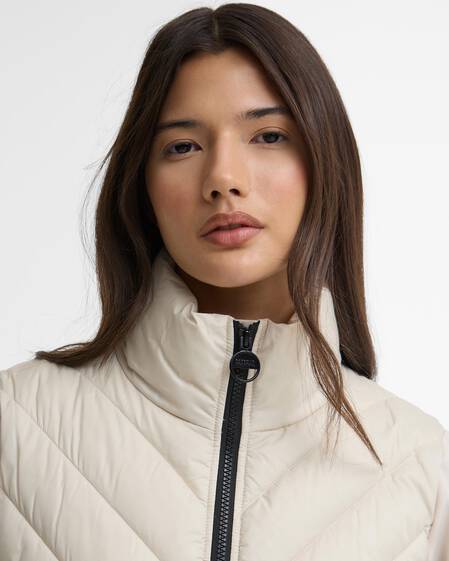 Luxara Quilted Sweat Oyster/Black