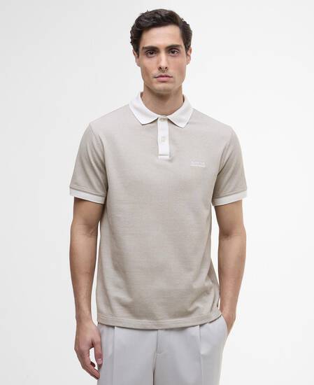 Morley Oxford Polo Shirt Whisper White/Brindle Morley Oxford Polo Shirt Whisper White/Brindle