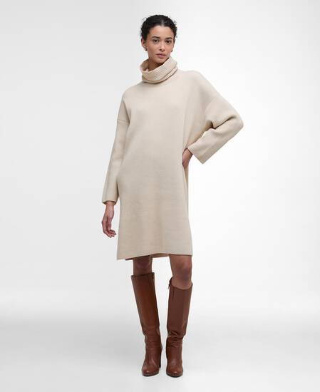 Stitch Knitted Dress Oatmeal