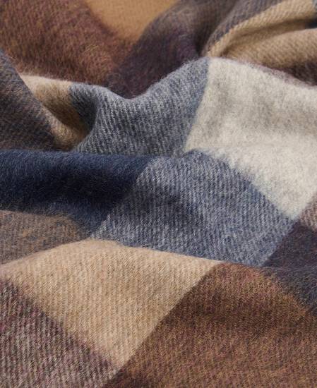 Large Tattersall Scarf Midnight Oak Large Tattersall Scarf Midnight Oak