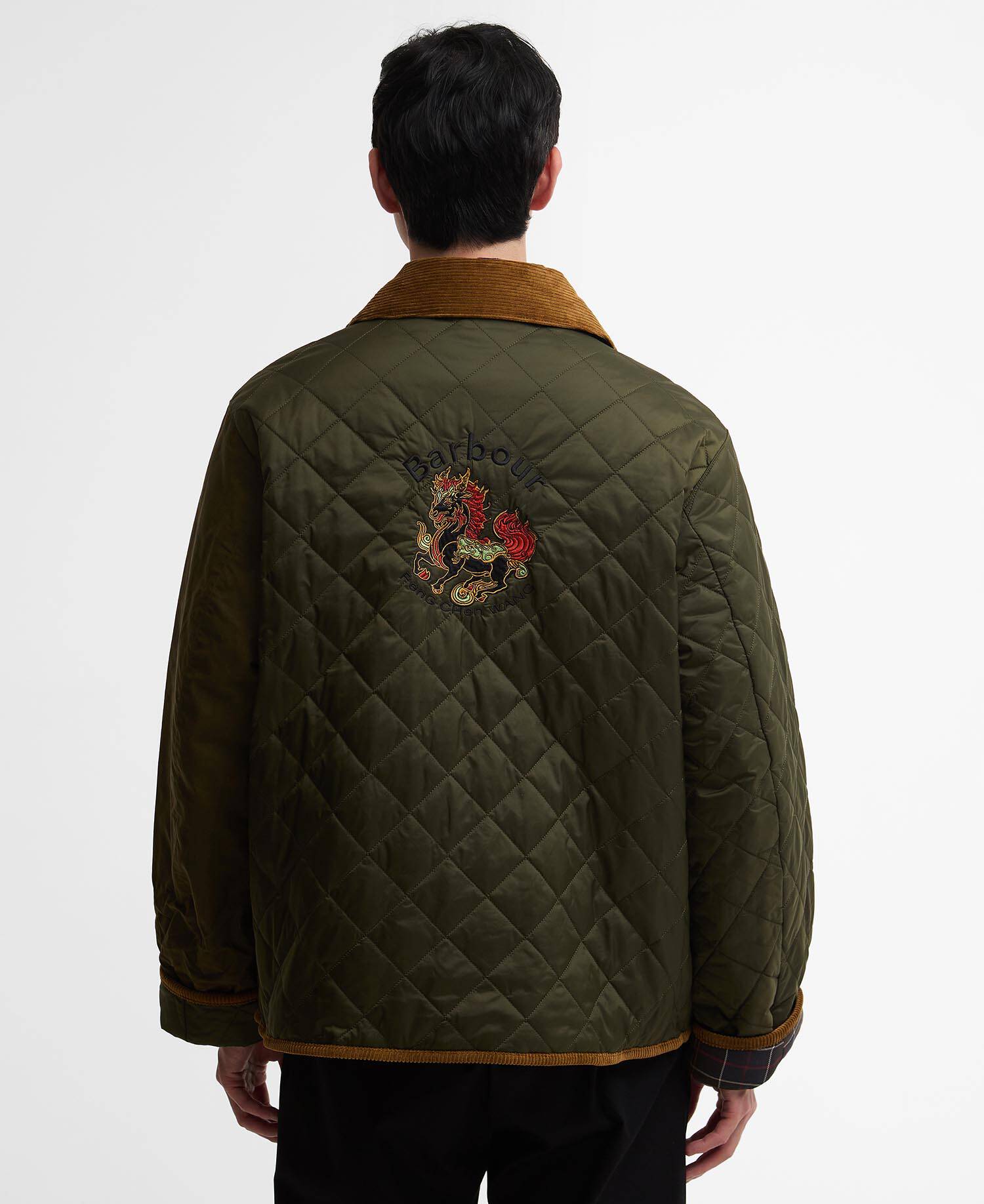 Barbour x Feng Chen Wang Fendale Quilted Jacket Olive image number 5