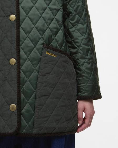 Giacca trapuntata Meryl Olive/Ancient Tartan