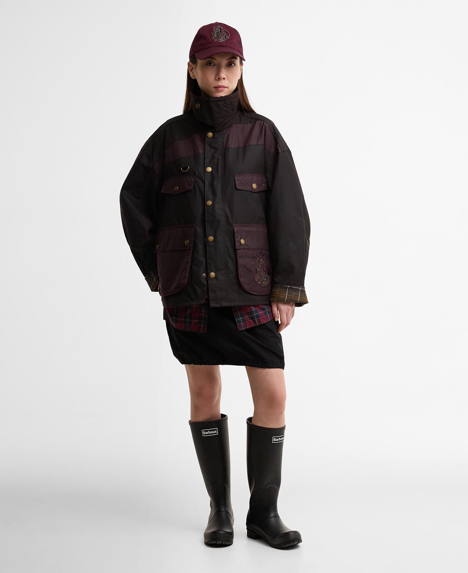 ぽ*ん様 Feng Chen Wang PRINT PANELLED JACKE Buy Barbour x Feng Chen Wang Porter Waxed Jacket for USD 780.00