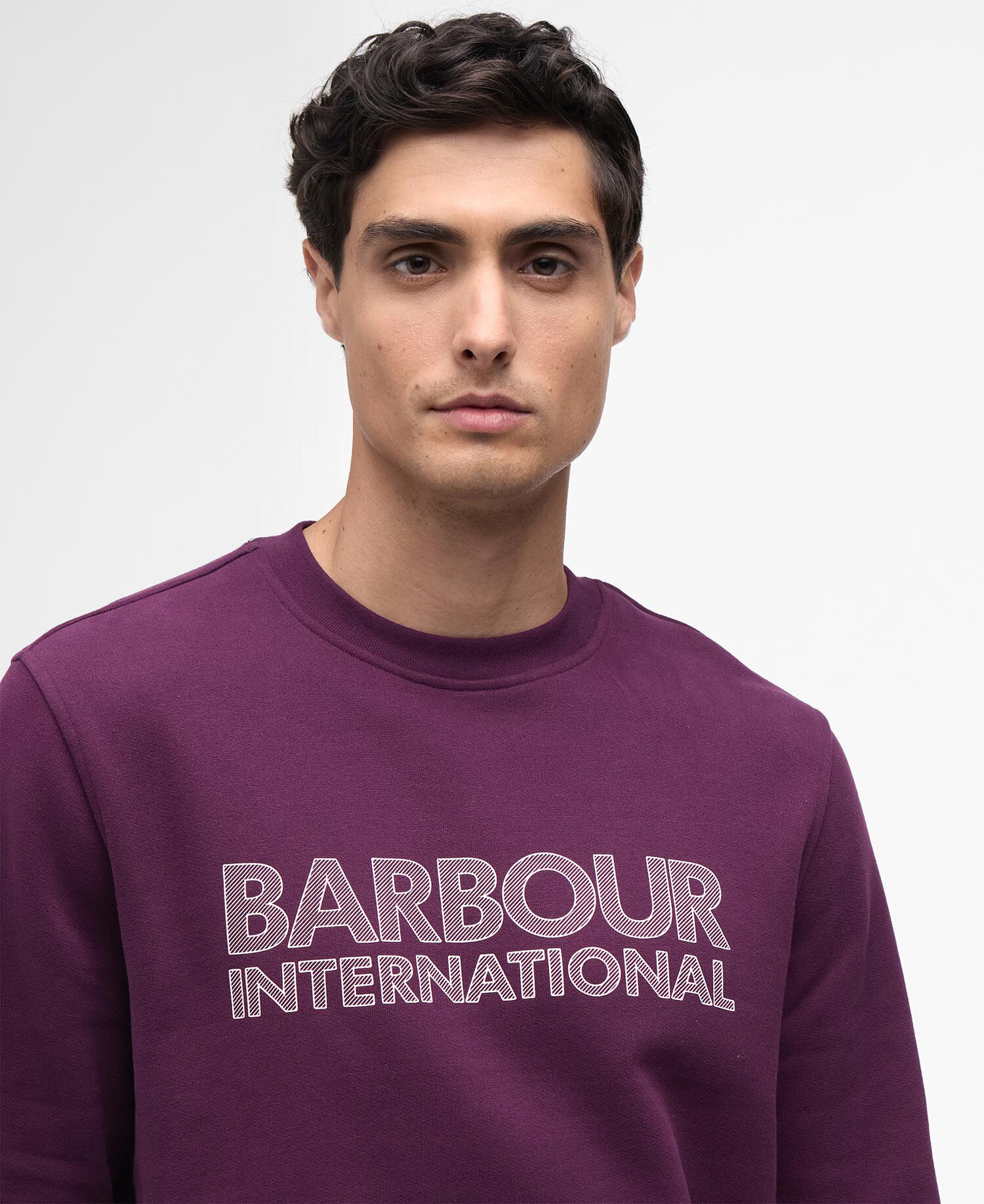 Essential Graphic Crew Sweatshirt Potent Merlot