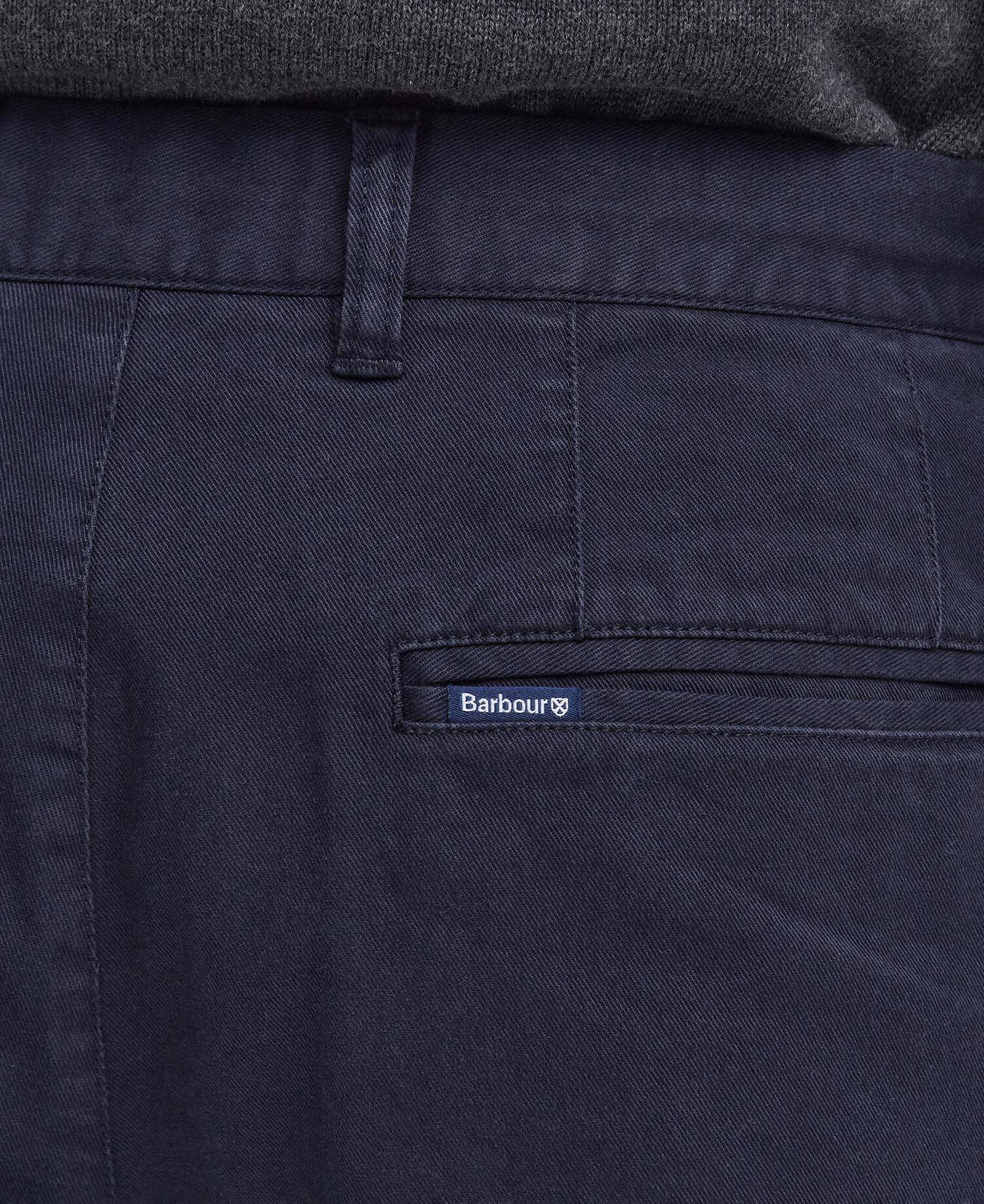 Washed Stretch Tailored Trousers Dark Navy image number 4
