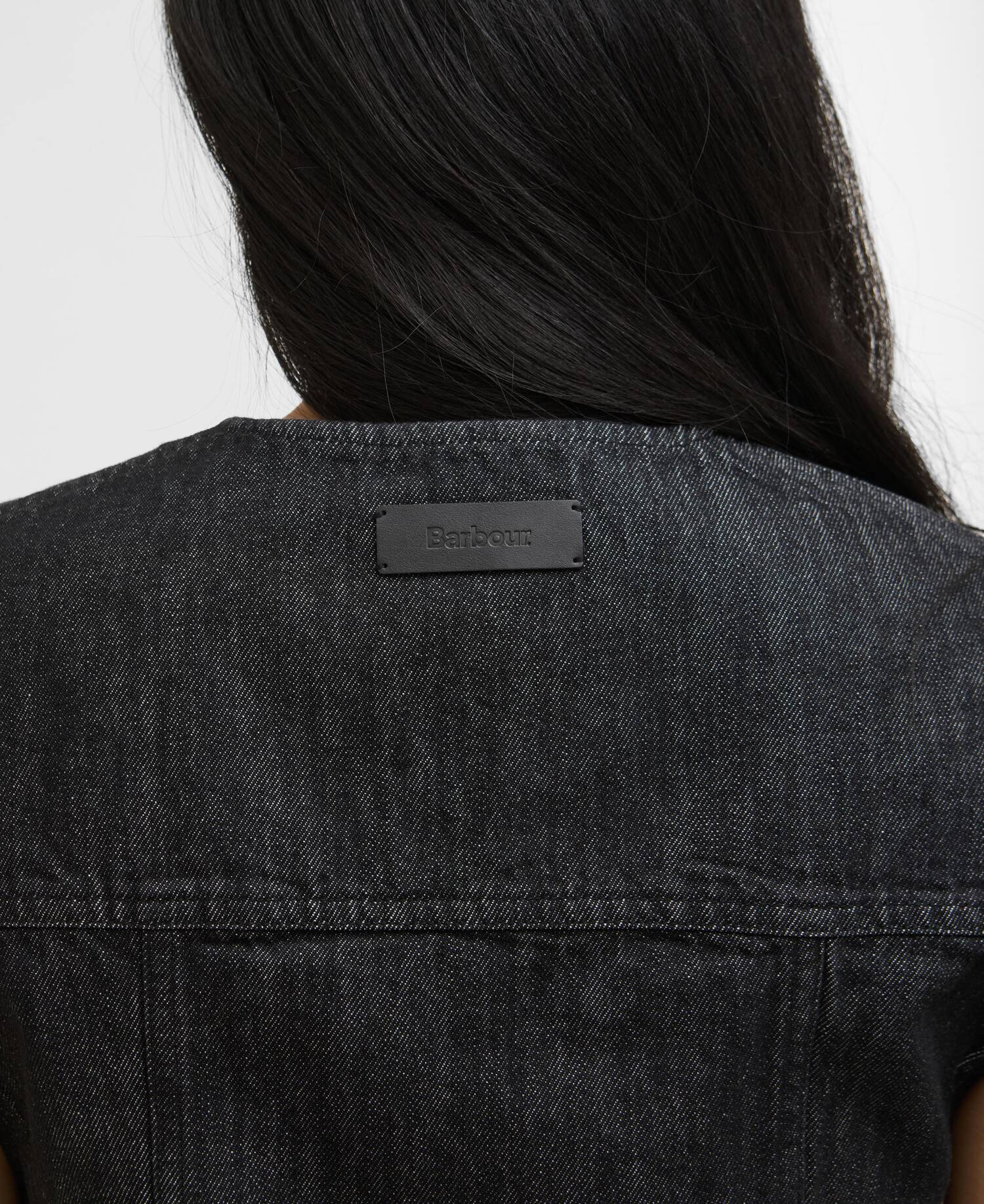 Gilet in denim Myra Black Denim image number 3