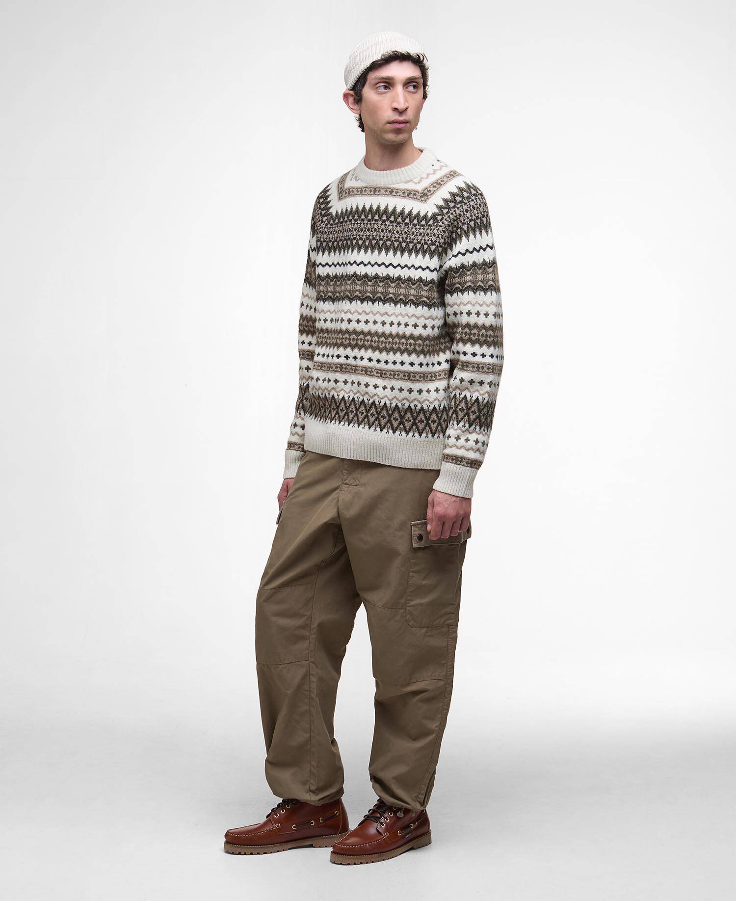 Hase Fair Isle Crew Neck Jumper image number 1