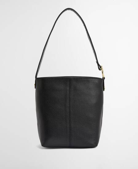 Borsa a secchiello in pelle Cedar Black