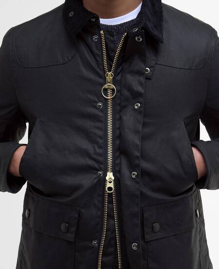 Reelin Waxed Jacket Classic Navy