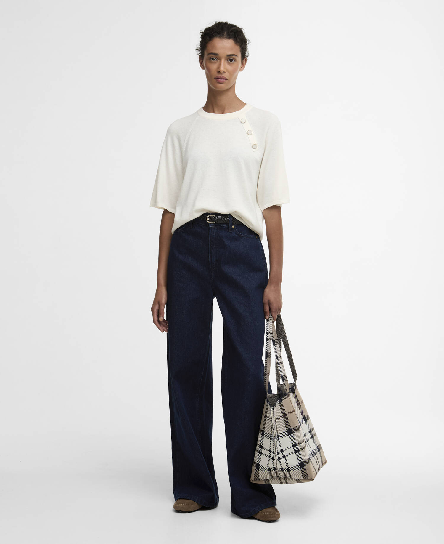 Camille Short-Sleeved Jumper Cloud image number 1