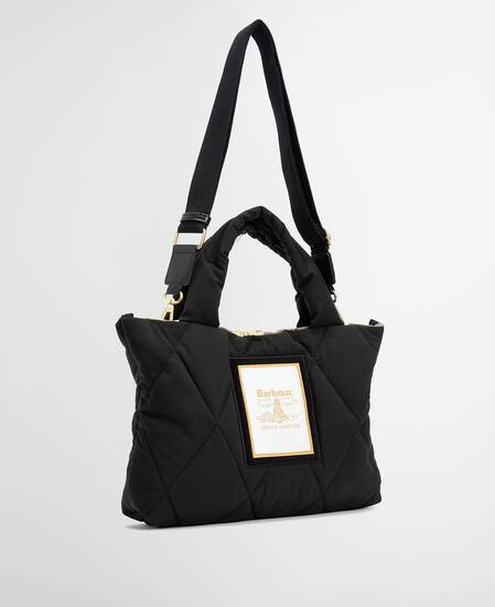 Mariah Quilted Mini Tote Bag Black/Ancient Mariah Quilted Mini Tote Bag Black/Ancient
