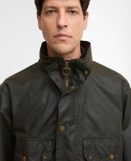 Re-Engineered Ridley Waxed Jacket Archive Olive