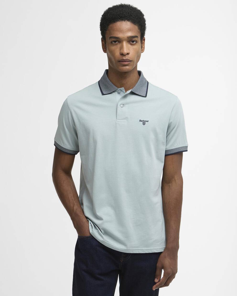 Cornsay Short-Sleeved Polo Shirt Slate