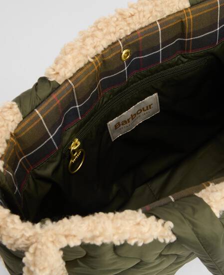 Borsa tote trapuntata Marnie Olive