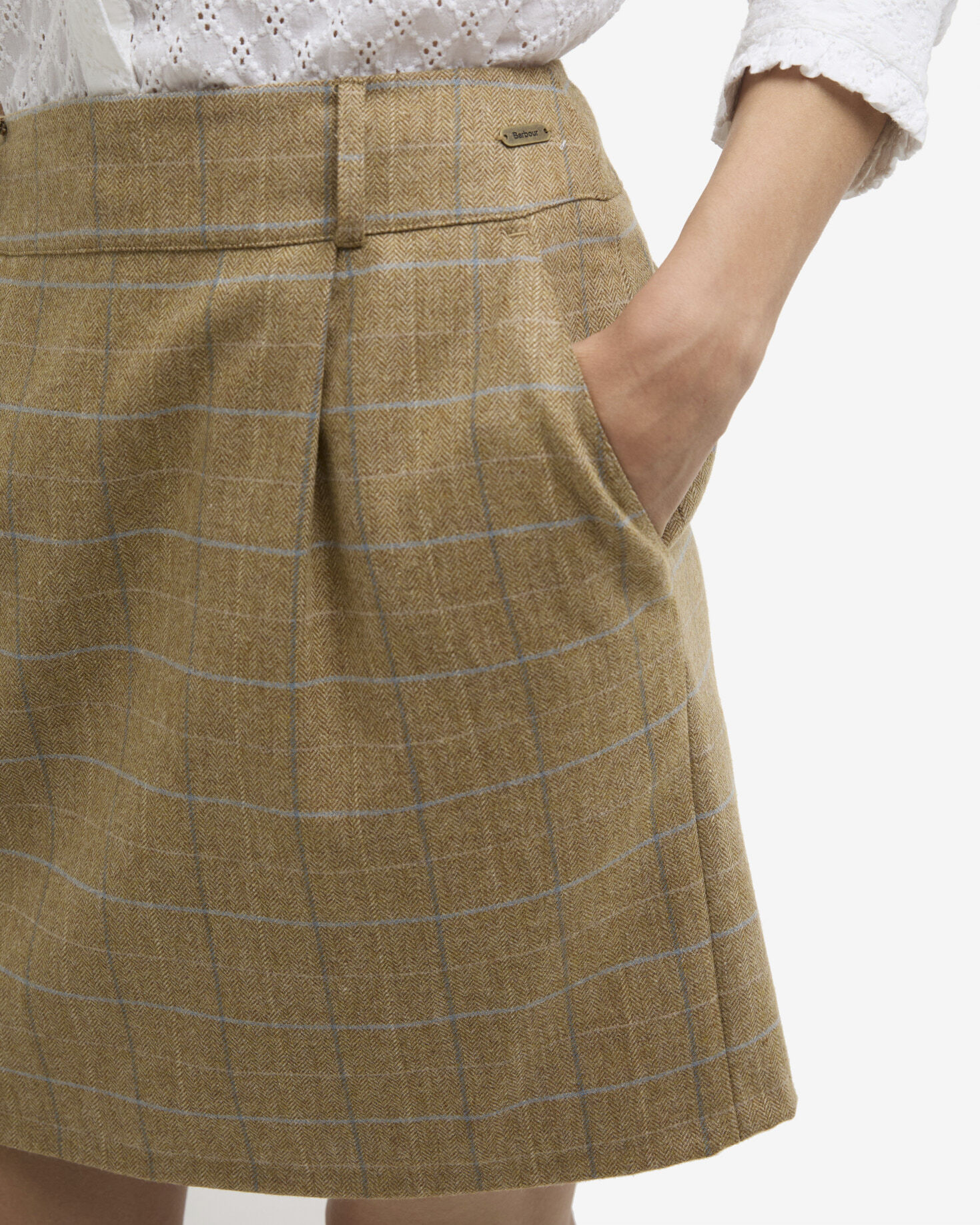 Petunia Mini Skirt Soft Blue Tweed