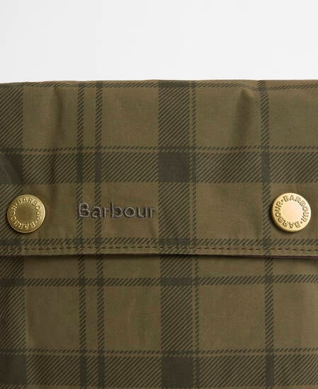 Transport Crossbody Bag Dusky Green Tartan