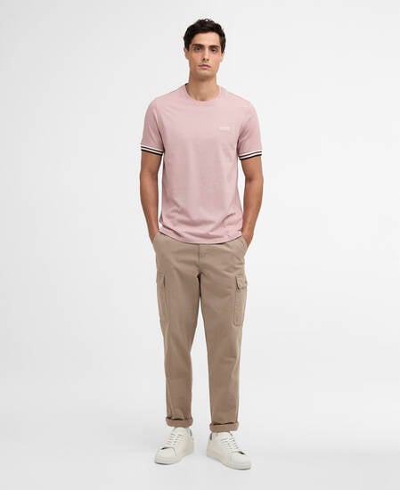 T-Shirt Burnwood Tipped Cuff Woodrose