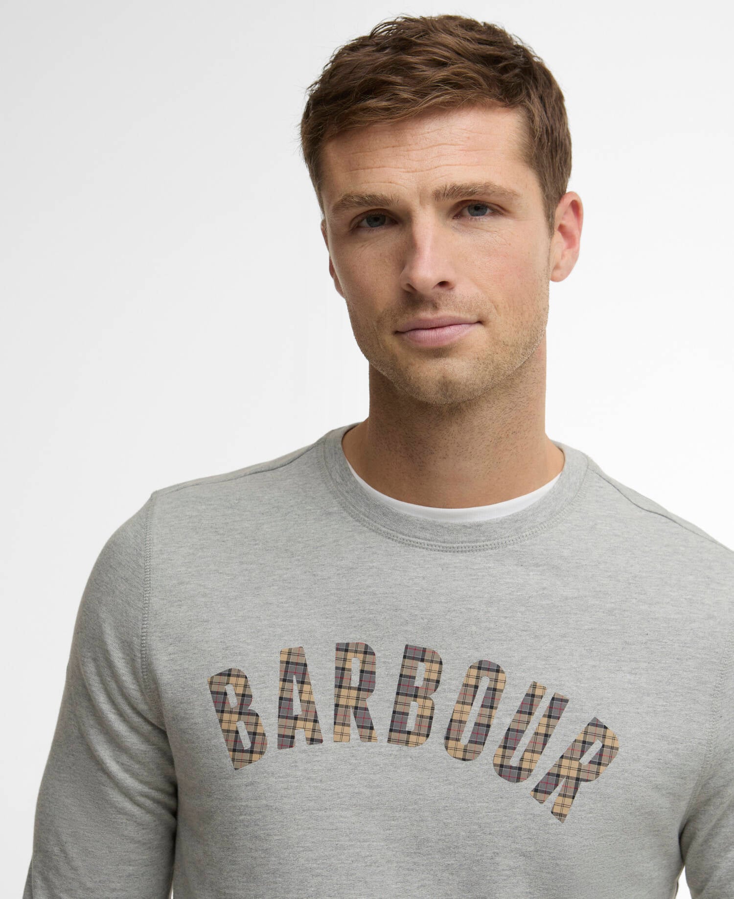 Berwick Crew Neck Jumper Grey Marl image number 3