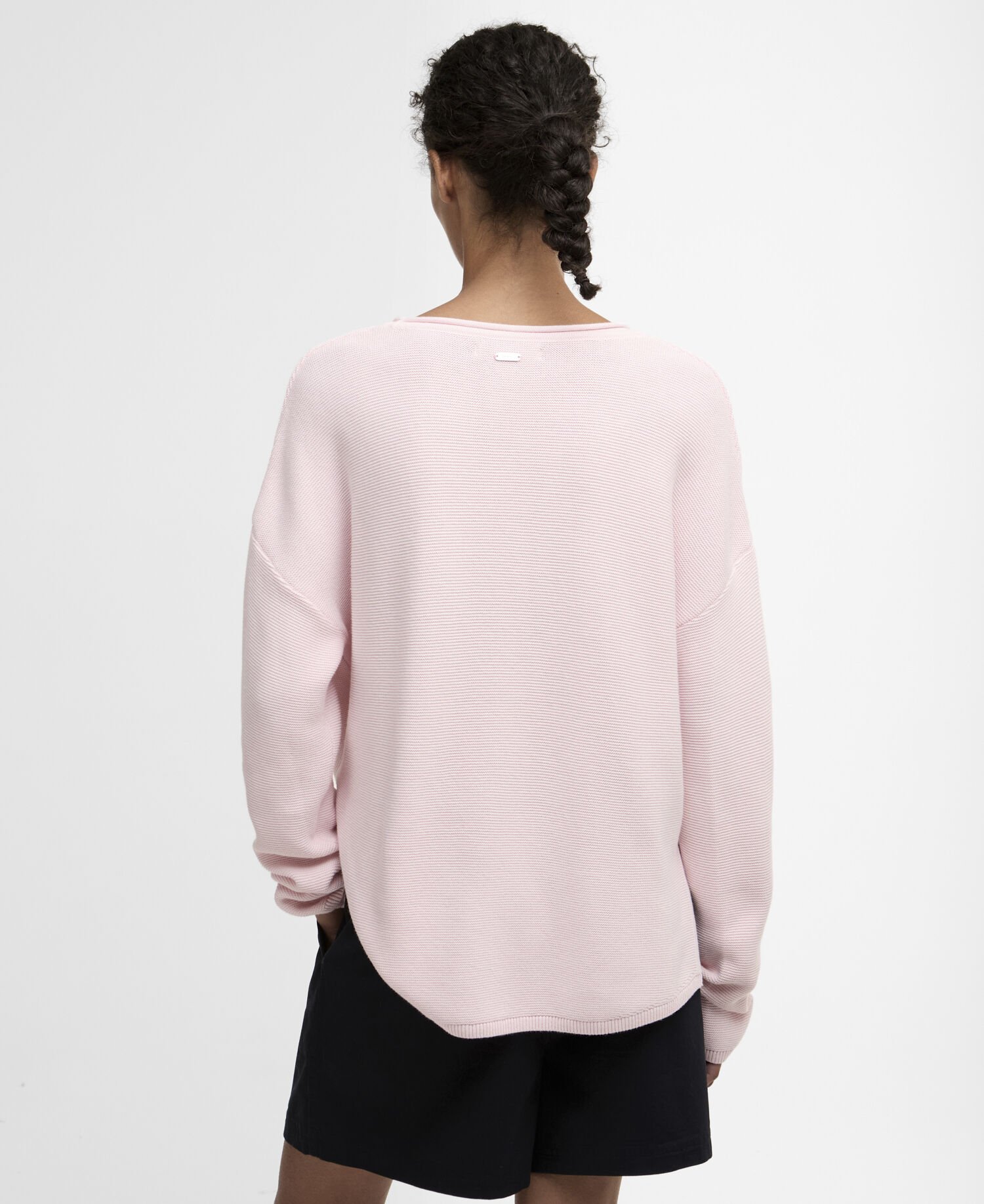 Marine Crew Neck Jumper Pink