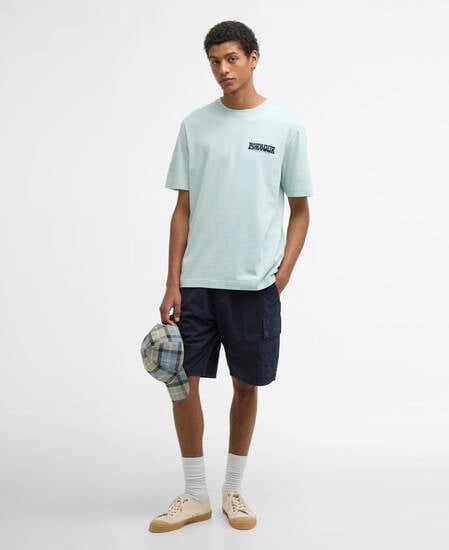 Frome Relaxed Graphic T-Shirt Mint Blue